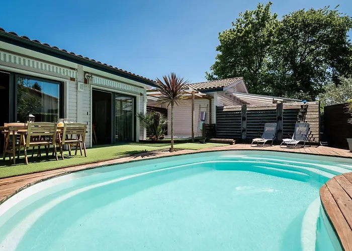 Σπίτι διακοπών Eden Bleu - Piscine Et Jacuzzi Prive - Classe 4 Etoiles Biscarrosse